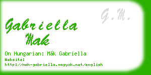gabriella mak business card