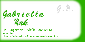 gabriella mak business card